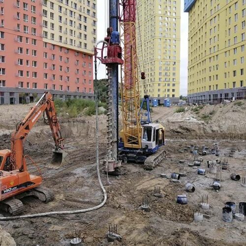 Бурение свай паркинга ф-420 мм., 804 шт. - Киев, Надднепрянское шоссе 2-а, "Свитлопарк" (фото 1)